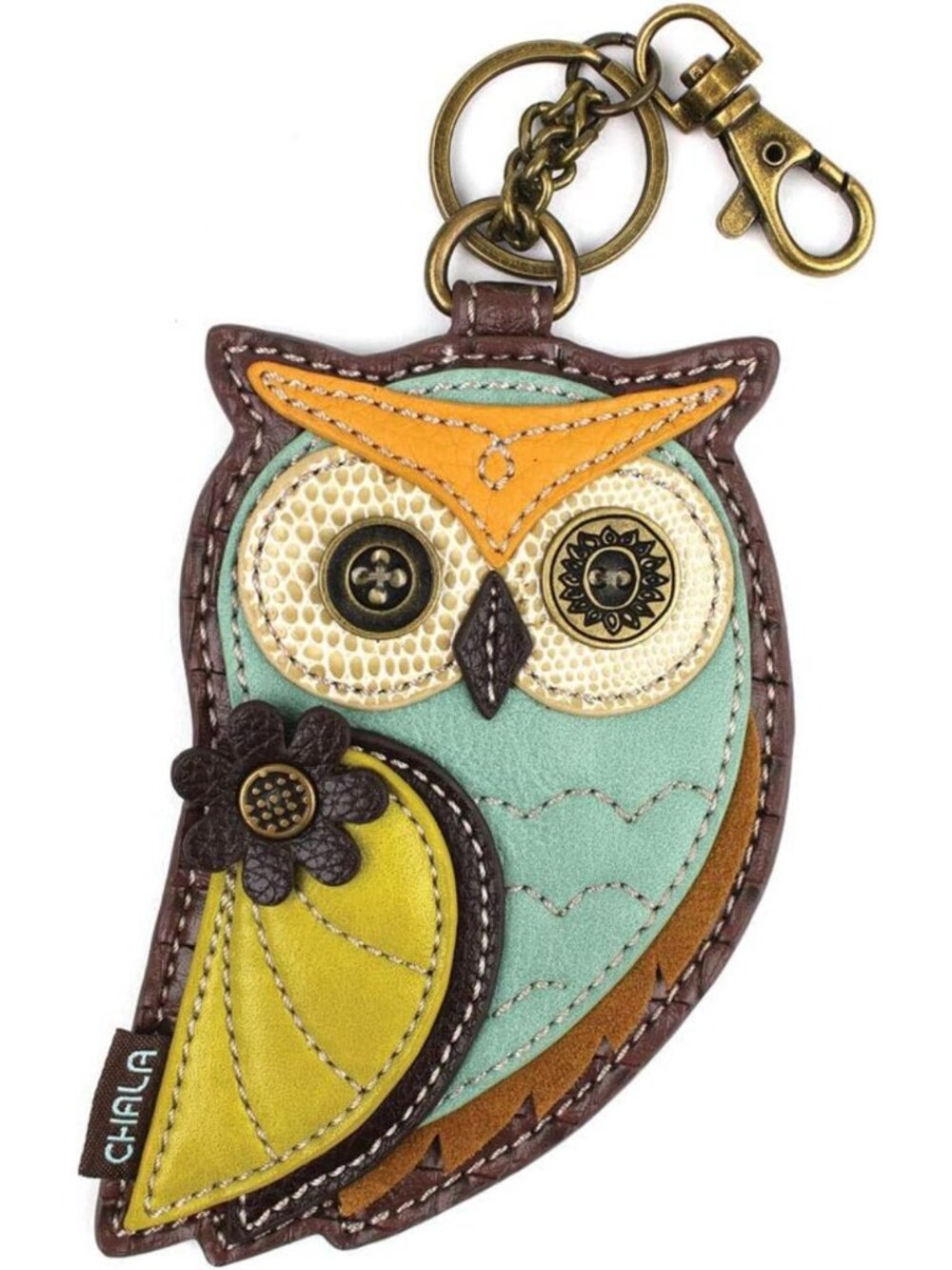 Charming Bird Collection Decorative Key Fob & Coin Purse - Owl Design Accessory